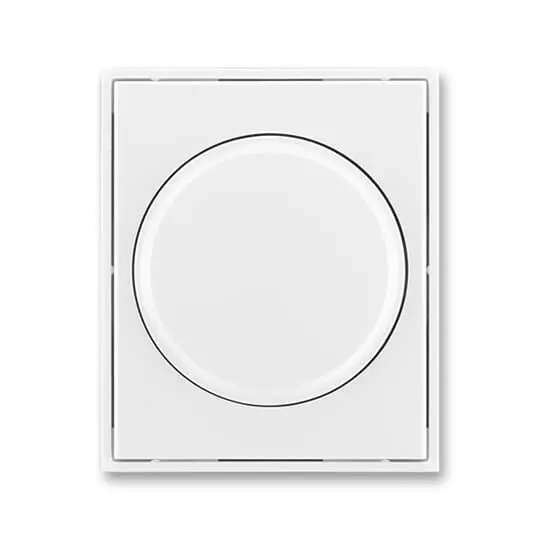3294E-A00123 03  Kryt stmívače s otočným ovladačem, s upevňovací maticí, bílá / bílá